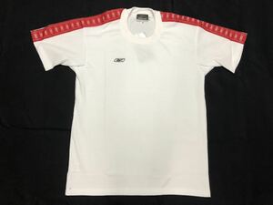 リーボック 半袖Tシャツ 体操服 体育 運動 部活 体操着　　Reebok クルーネック SSサイズ ホワイト 学校指定運動着 コスプレ 早621