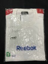 リーボック 半袖Tシャツ 体操服 体育 運動 部活 体操着　　Reebok クルーネック Sサイズ ホワイト 学校指定運動着 コスプレ 早628_画像6