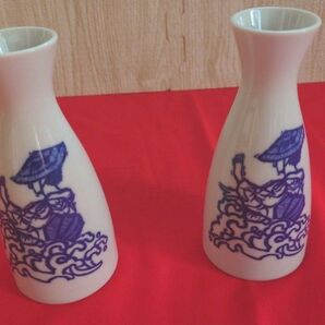 佐渡 徳利 酒器 染付 とっくり 陶器 花入