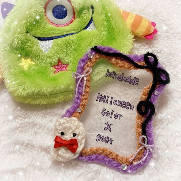 handmade!大人気流行りの硬質トレカケースデコハロウィン