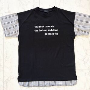 グラゾス 異素材ミックスTシャツ レイヤード風 160