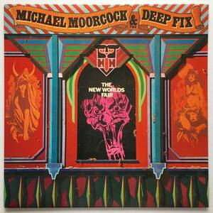 MICHAEL MOORCOCK & THE DEEP FIX「THE NEW WORLDS FAIR」 UK ORIGINAL UNITED ARTISTS UAG 29732 '75 feat. HAWKWIND LAMINATED SLEEVE