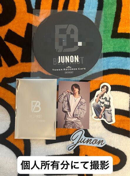 10★在庫確認必須★JUNON★BE:FIRST★2:BE★コラボカフェ★コースター★シークレットステッカー3枚セット★