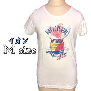 イオン 半袖Tシャツ 白 綿100%(M)未使用