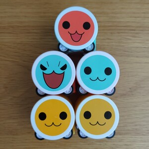 【非売品】太鼓の達人 プルバックカー 和田どん どんちゃん 和田かつ かっちゃん カレクッタ=ドンディー チョロQ風 ミニカー キャラカー