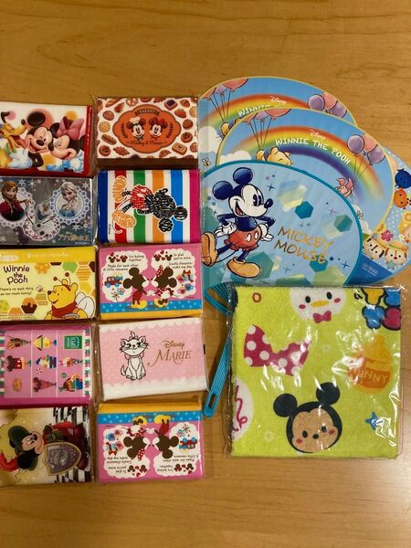 ディズニー★ポケットティッシュ★ハンドタオル★うちわ★クリアファイル★ノベルティ