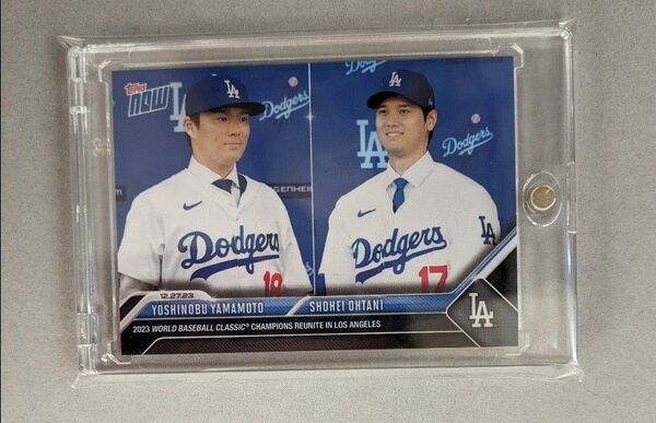 山本由伸・大谷翔平 2023MLB TOPPS NOW OS26 ドジャース入団会見