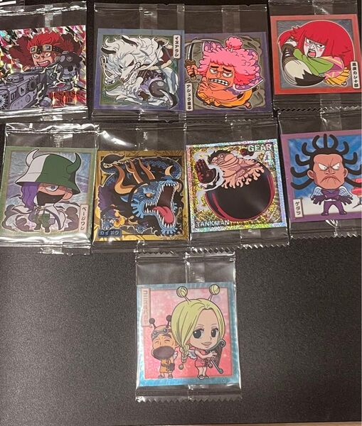 ワンピースウエハース ユースタス・キッド ルフィ カイドウ大海賊シールウエハース LOG.6 LOG.7 ONE PIECE