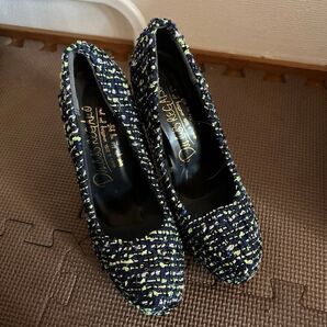 ツイード パンプス M