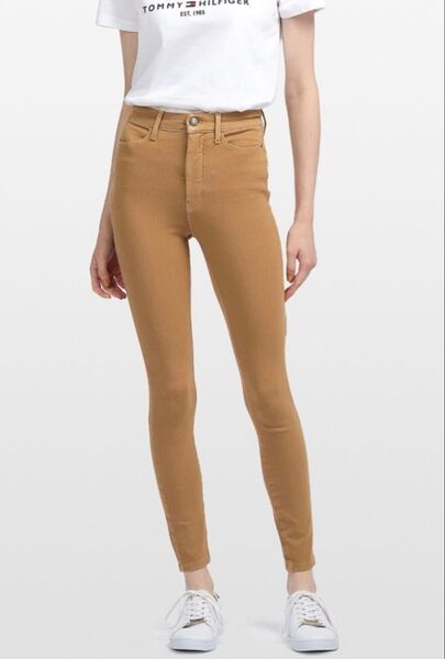 Tommy Hilfiger スキニーパンツ トミーヒルフィガー スーパースキニーパンツ ベージュ