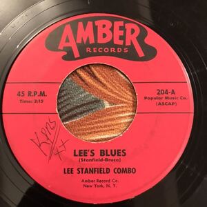 Lee Stanfield Combo Lee's Blues / Bassology 1961 US Original 7inch