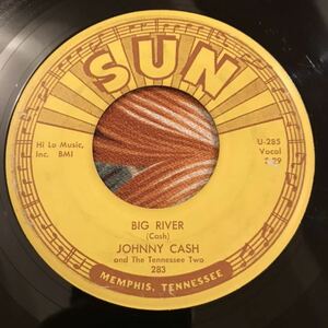 JOHNNY CASH AND THE TENNESSEE TWO SUN Original 7inch BIG RIVER ロカビリー