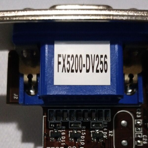 ビデオカード FX5200-DV256 美品 グラフィックボード