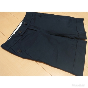 ★BANANAREPUBLIC　バナリパ　ショートパンツ　ネイビー　サイズ0★USED美品　クリックポストにて発送