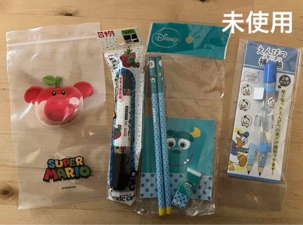 (未使用)文具セット まとめ売り まりお、モンスターズインク、はらぺこあおむし… ほか