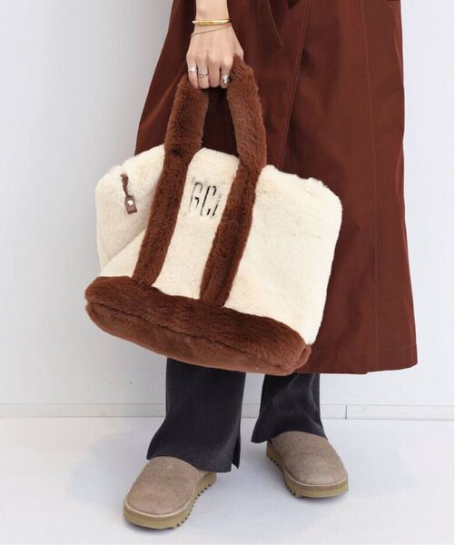 GOOD GRIEF!/グッド グリーフ GCA EMB. FAUX FUR TOTE BAG