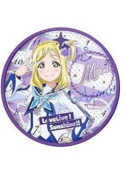 ラブライブ!サンシャイン ラブライブサンシャイン ラブライブ ウォールクロック 小原鞠莉 壁掛け時計 時計
