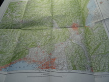 　古地図　京都及大阪　古書　　地図　資料　46×58cm　昭和34年発行　　カラー_画像2