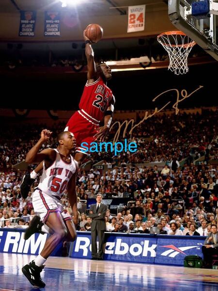 【送料込み】マイケルジョーダン 高画質 サイン フォト 写真 ポートレート Chicago Bulls ★