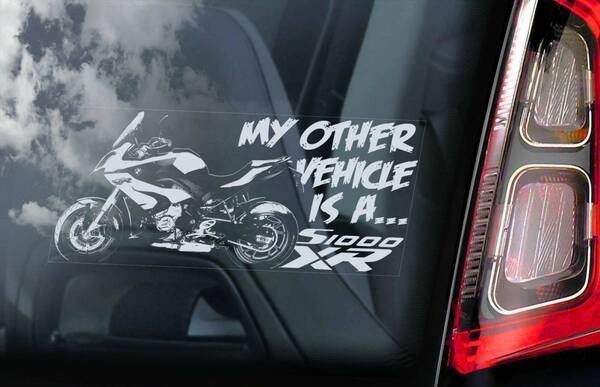 ◆送無【BMW S1000XR ビーエムダブリュー】外張り カーステッカー 22×10cm@外貼り カー ステッカー シール オートバイ ビークル B1 3075