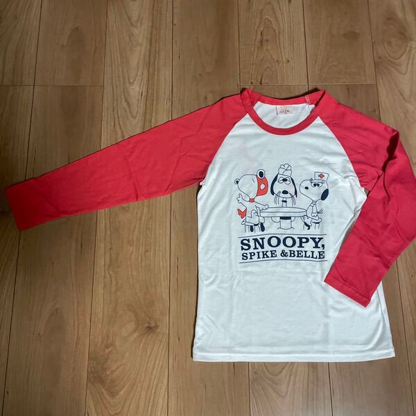 SNOOPY ラグランTシャツ 長袖Tシャツ ロンT