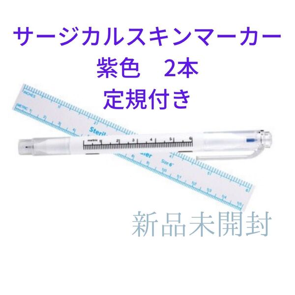 新品未開封 スキンマーカー 2本 サージカルペン アートメイク タトゥー 皮膚