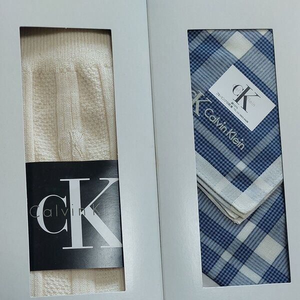 CALVIN KLEIN メンズ ハンカチ&靴下セット