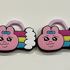 おぱんちゅうさぎ おぱんちゅ レインボー 虹 シューズタグ ラバーチャーム ハンドメイド