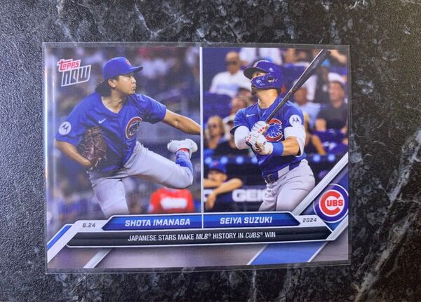 2024 MLB Topps now 今永昇太 鈴木誠也 ♯588 シカゴ カブス カード