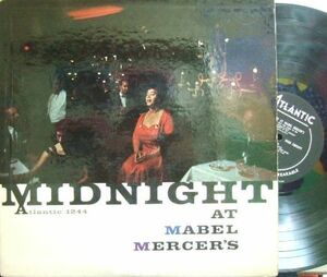 ３枚で送料無料【米Atlantic mono】Mabel Mercer/Midnight At Mabel Mercer's