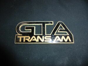 ■ポンティアック トランザム GTA エンブレム マスコット 黒 中古 Pontiac Firebird Trans AM■