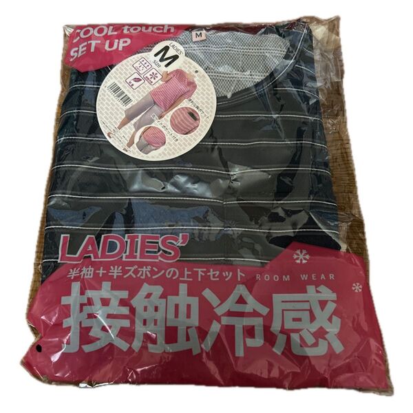 接触冷感 半袖+半ズボン上下セット サイズM