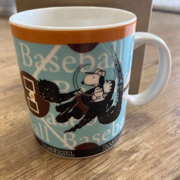 新品未使用 スヌーピー茶屋 野球 マグカップ