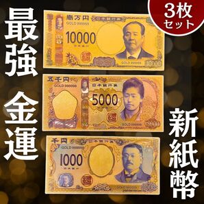 【最強金運】新紙幣レプリカ 3種類 財布に入れて金運UP プレゼント 記念