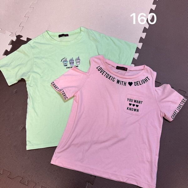 ラブトキ 半袖Tシャツ2枚セット Lサイズ(160)