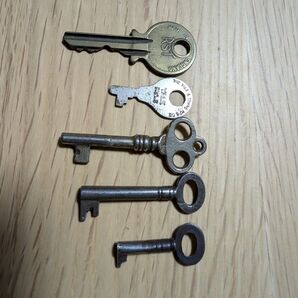 イギリス アンティーク ヴィンテージ キー スケルトン セット