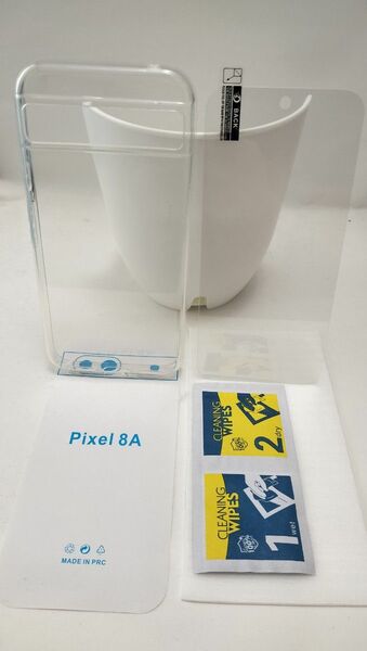 新商品!特別限定特価!Pixel8a クリアハードケース(保護ガラス+398円)