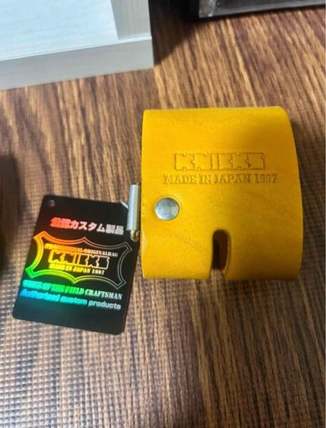 KNICKS(ニックス) グローブ革ベルトループ イエロー(黄)