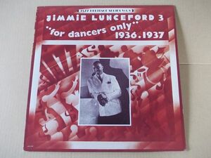 P4485　即決　LPレコード　JIMMIE LUNCEFORD『FOR DANCERS ONLY　1936/1937』　輸入盤　US盤