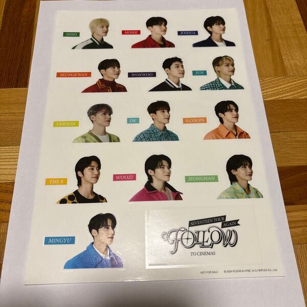 SEVENTEEN FOLLOW AGAIN CINEMAS 特典 ステッカー