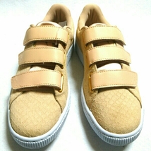 未使用/puma/BASKET STRAP EXOTICSKIN/プーマ/バスケット/エキゾチックキンウィ/本革/バスケット/シューズ/23.0cm/n.vach_画像4