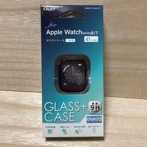 ナカバヤシ Apple Watch 41mm ガラス+ケース クリア SMWC-AW411CL