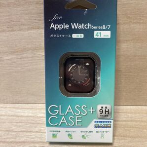 ナカバヤシ Apple Watch 41mm ガラス+ケース クリア SMWC-AW411CL