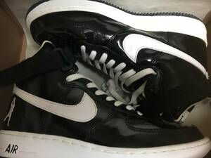 NIKE AIR FORCE1 hi SHEED BLACK シード エナメル BLACK ブラック