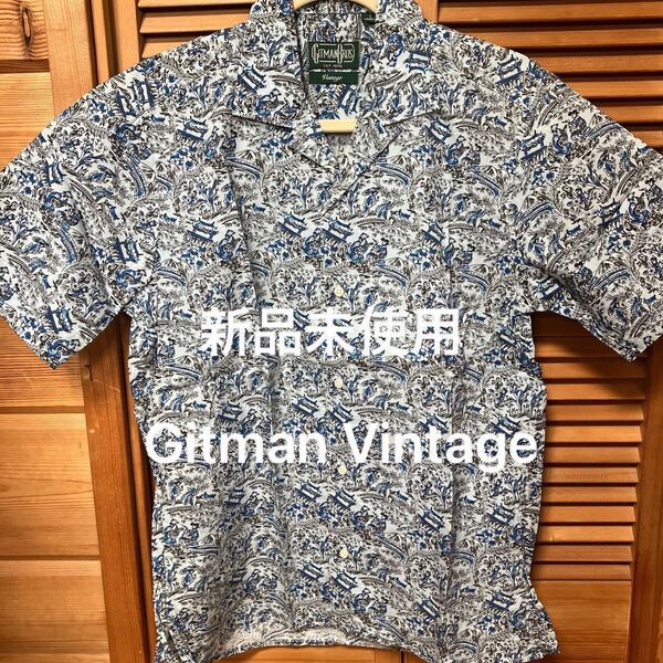 【新品未使用】Gitman Bros・ギットマン ブラザーズ・半袖 シャツ