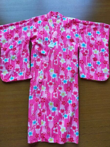女児浴衣130サイズくらい 帯付き