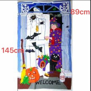SALE★特大パネル USA コットン ハロウィーン ウィッチ タペストリー ファブリック