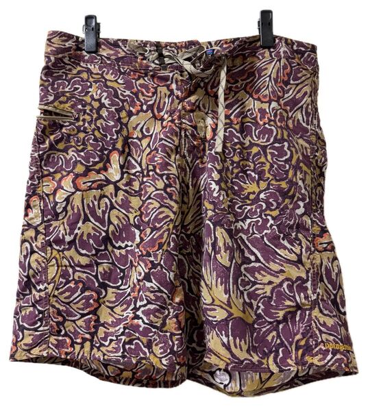 Patagonia パタゴニア 総柄 ウェーブフェアラーボードショーツ size 33 ナイロンスイム ショートパンツ 水着