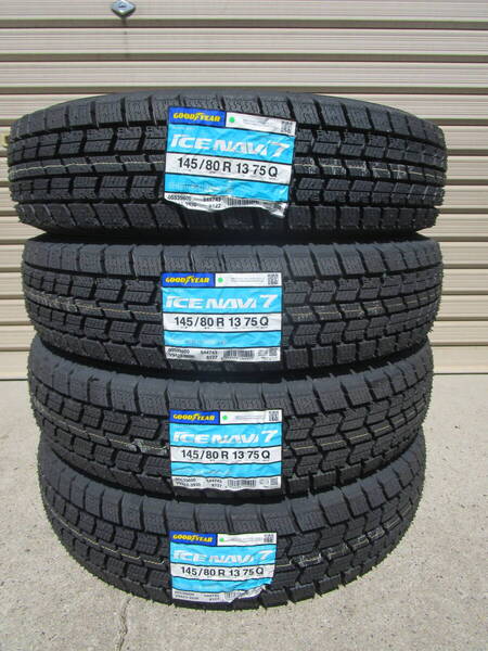 全国送料込み■新品4本2024年製■グッドイヤーアイスナビ7■145/80R13■軽自動車NBOXスペーシアムーヴワゴンRミラアルトタントモコMRワゴン