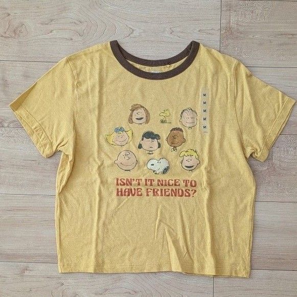 ①新品未使用 レディース ユニクロ スヌーピー Tシャツ M